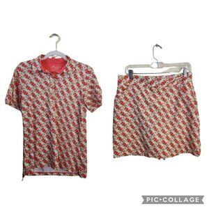 Peter Millar Wicking UPF 50 Sun Protection Bold Floral Golf Set Size M/8
